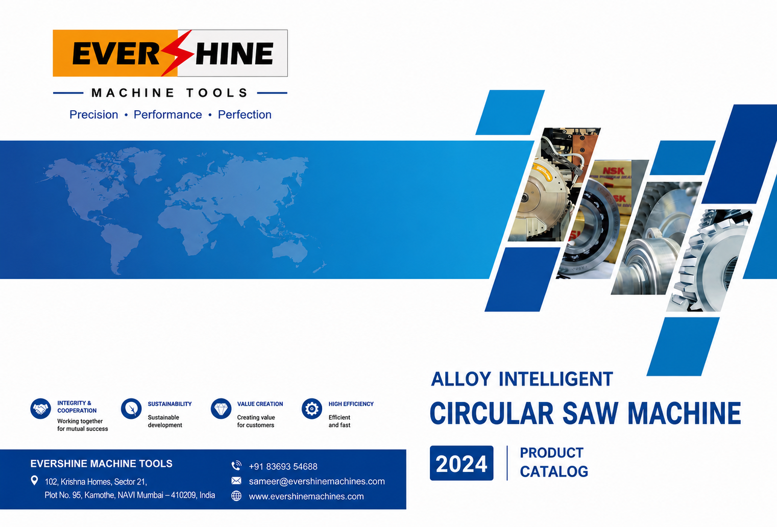 Evershine Alloy Intelligent Circular Saw Machine — 2024 Product Catalog